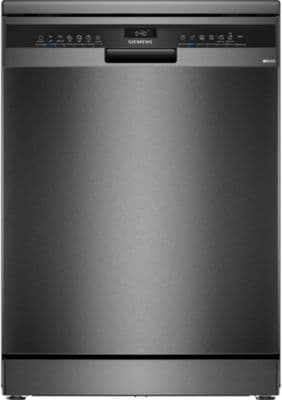 Lave vaisselle 60 cm SIEMENS SN23EC22AE, varioSpeed Plus, Acier brossé noir - Image 1