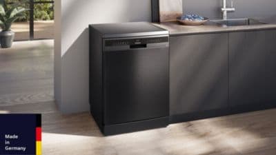 Lave vaisselle 60 cm SIEMENS SN23EC22AE, varioSpeed Plus, Acier brossé noir - Image 2