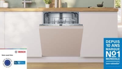 Lave vaisselle encastrable BOSCH SMV26AX01F Série 2, VarioSpeed Plus - Image 2