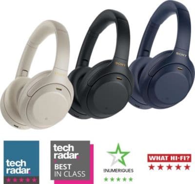 Casque SONY WH-1000XM4 Argent - Image 3