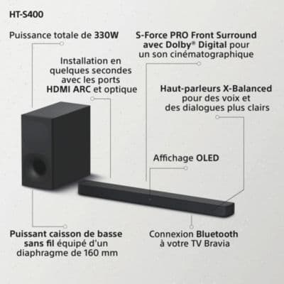 Barre de son SONY HTS400 - Image 5