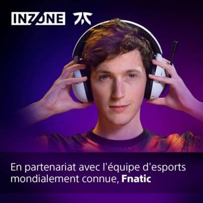 Casque gamer SONY Inzone H5 Blanc - Image 2