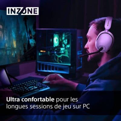 Casque gamer SONY Inzone H5 Blanc - Image 4