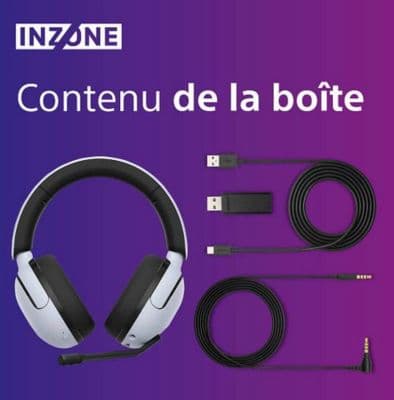 Casque gamer SONY Inzone H5 Blanc - Image 7