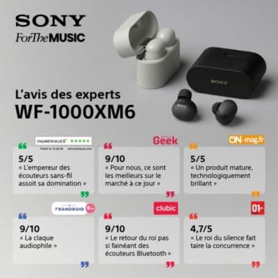 Ecouteurs SONY WF-1000XM6 Noir - Image 2