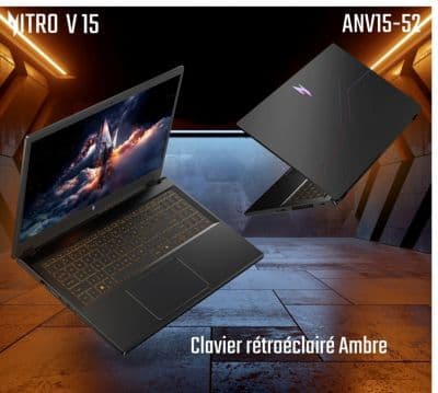 PC Gamer ACER Nitro 15,6" FHD 165Hz Intel Core i7 13620H Nvidia GeForce RTX 5060 32 Go RAM DDR4 SSD 512 Go - Image 3