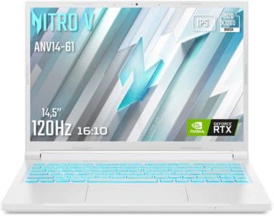 PC Gamer ACER Nitro V 14,5" WUXGA 120Hz AMD Ryzen 5 8645HS Nvidia GeForce RTX 4050 16 Go RAM DDR5 SSD 512 Go