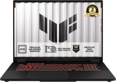 ASUS PC Gamer ASUS TUF A18" WUXGA 144Hz AMD Ryzen 7 260 Nvidia GeForce RTX 5070 16 Go RAM DDR5 SSD 1 To