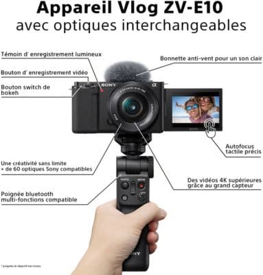 Appareil photo Hybride SONY ZV-E10 - Image 3