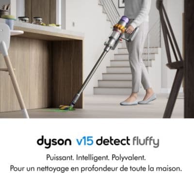 Aspirateur balai DYSON V15 Detect Fluffy - Image 2