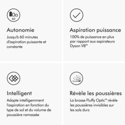 Aspirateur balai DYSON V15 Detect Fluffy - Image 4