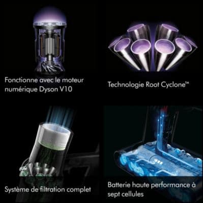 Aspirateur balai DYSON V10	Cyclone Submarine - Image 7