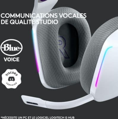 Casque gamer LOGITECH G733 Lightspeed White - Image 9