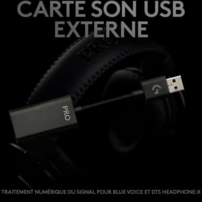 Casque gamer LOGITECH G PRO X GAMING Casque + Support - Image 8