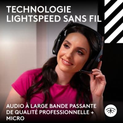 Casque gamer LOGITECH G Astro A50  LIGHTSPEED Noir - Image 4