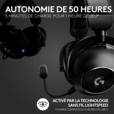 Casque gamer LOGITECH G PRO X 2 Lightspeed + Support - Image 3