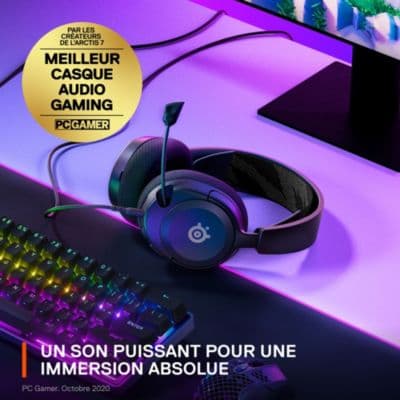 Casque gamer STEELSERIES Arctis Nova 1 Noir - Image 3