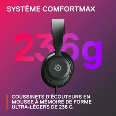 Casque gamer STEELSERIES Arctis Nova 1 Noir - Image 4