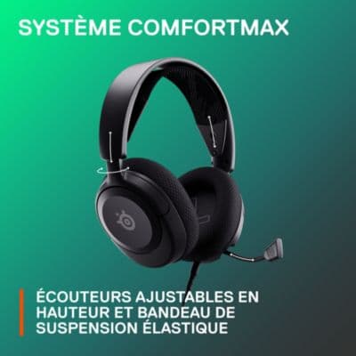 Casque gamer STEELSERIES Arctis Nova 1 Noir - Image 5