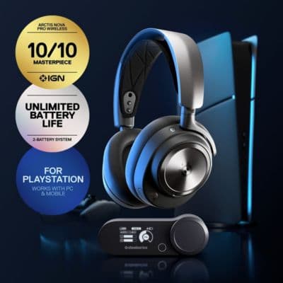 Casque gamer STEELSERIES Arctis Nova Pro Wireless PS5 PC Exclusif - Image 3