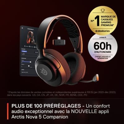 Casque gamer STEELSERIES Arctis Nova 5 - Image 2