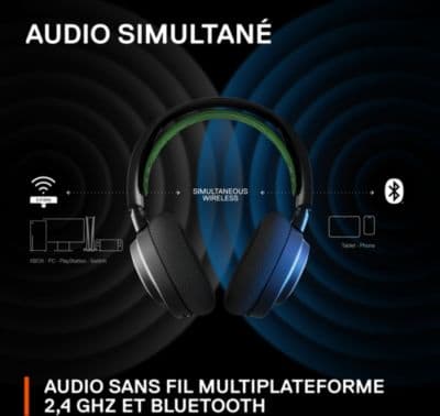 Casque gamer STEELSERIES ARCTIS NOVA 7X WHITE - Image 3