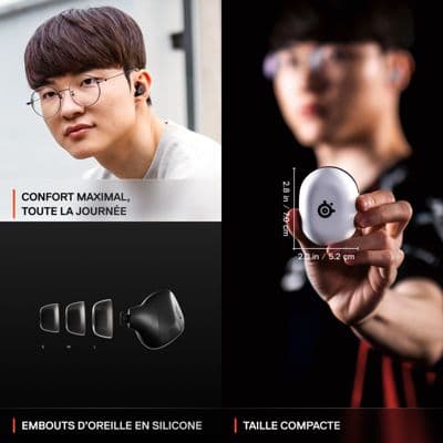 Casque gamer STEELSERIES Arctis GameBuds Noir - Image 6