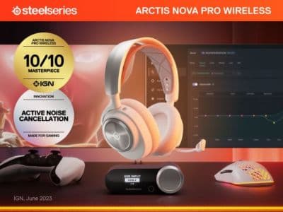 Casque gamer STEELSERIES Arctis Nova Pro WL White - Image 2