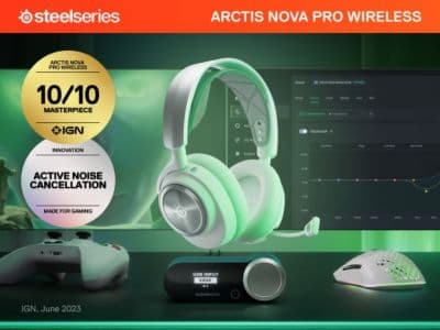 Casque gamer STEELSERIES Arctis Nova Pro WL X White - Image 2