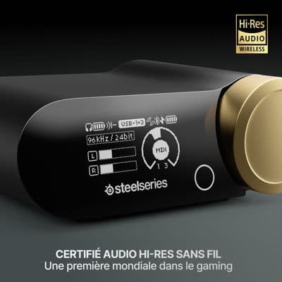 Casque gamer STEELSERIES Arctis Nova Elite Gold Sage - Image 2