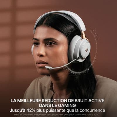 Casque gamer STEELSERIES Arctis Nova Elite Gold Sage - Image 4