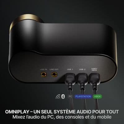 Casque gamer STEELSERIES Arctis Nova Elite Gold Sage - Image 8
