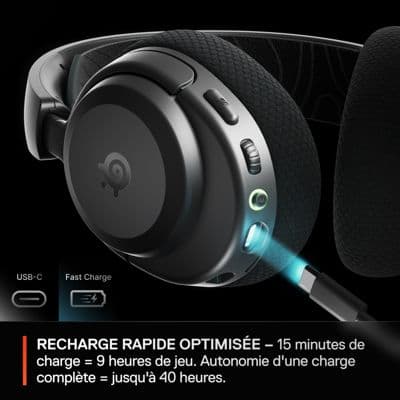 Casque gamer STEELSERIES Arctis Nova 3PW Noir - Image 5