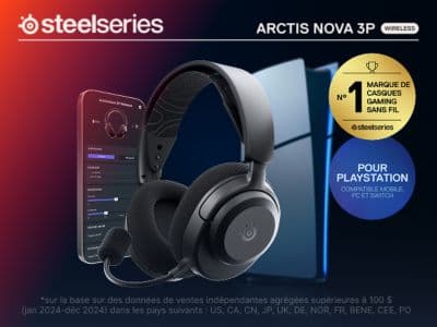 Casque gamer STEELSERIES Arctis Nova 3PW Noir - Image 8