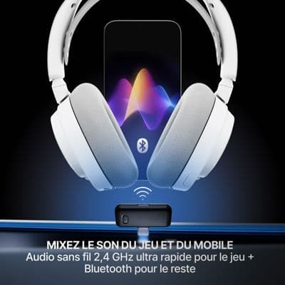 Casque gamer STEELSERIES Arctis Nova 7 Gen 2 Blanc - Image 3