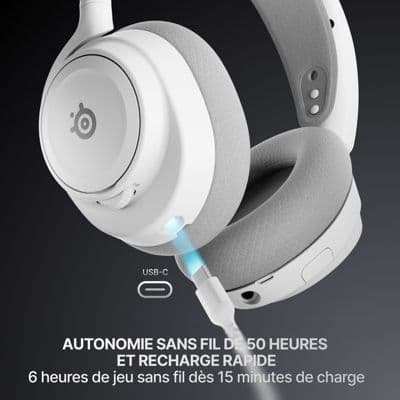Casque gamer STEELSERIES Arctis Nova 7 Gen 2 Blanc - Image 6