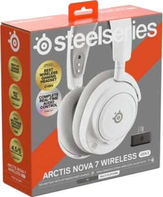 Casque gamer STEELSERIES Arctis Nova 7 Gen 2 Blanc - Image 9