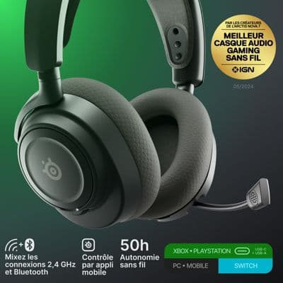 Casque gamer STEELSERIES Arctis Nova 7X Gen 2 Noir - Image 9