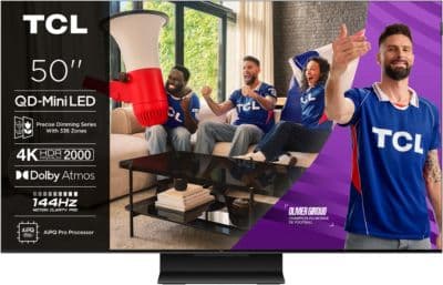 TV Mini Led TCL 50C79K 2025-50 pouces (126cm)