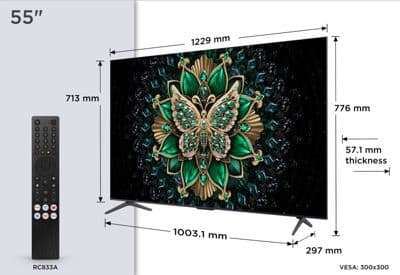 TV Mini Led TCL 55C69K 2025-55 pouces (139cm) - Image 4