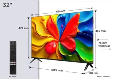 TV QLED TCL 32S49K 2025-32 pouces (80cm) - Image 4