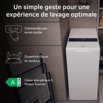 Lave linge top HAIER HW85-BPD13386U-S - Image 7