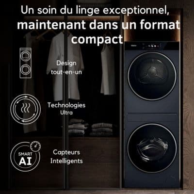 Lave linge séchant hublot HAIER CLC108-GNU1-S - Image 3