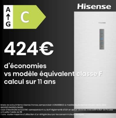 Réfrigérateur combiné HISENSE RB390N4BCC - Image 6