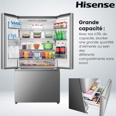 Réfrigérateur multi portes HISENSE RF815N4SWSE - Image 3