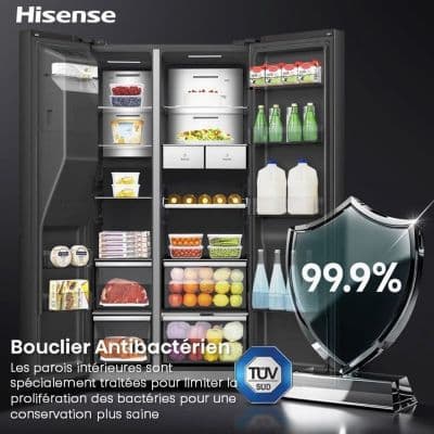 Réfrigérateur Américain HISENSE RS9P628GPFE smart screen - Image 6