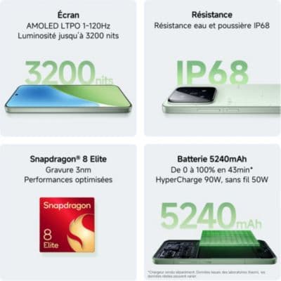 Smartphone XIAOMI 15 conçu avec Leica 512Go Vert 5G - Image 7