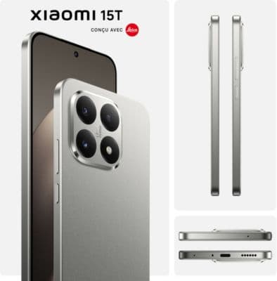Smartphone XIAOMI 15T concu avec Leica 256Go Gris - Image 2