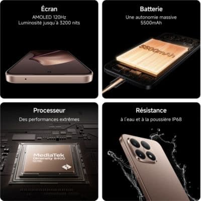 Smartphone XIAOMI 15T concu avec Leica 256Go Gris - Image 4