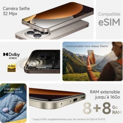 Smartphone XIAOMI Redmi Note 15 Pro Noir 256Go 5G - Image 4